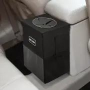 Car Trash Can with Lid - Bag Hanging Storage Pockets Leak-Proof Organizer Collap