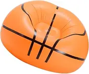 ifundom 1PC Portable Creative Inflatable Sofa Basketball Style Lazy Couch Lightweight Air Chair for Outdoor Activities Travel and Leisure Easy to Deflate and Store