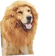 BCOATH Pet Dog Collar Lion Mane Collars for Medium Dogs Lion Mane Dog Costume Pet Dog Outfits Dog Costumes for Large Dogs Bumble Dog Bee Costume Dog Coat Lion Mane for Dog Doggy Brown