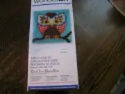 WonderArt OWL Latch Hook Kit #426112 HOOT HOOT 12X12" Hook NOT Included~~NIOB!!