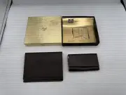 VINTAGE ROLFS ENVOY BIFOLD WALLET & KEY FOB HOLDER CASE SET ENGLISH MOROCCO