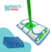 Swiffer Wet Jet Mop Pad Replacement - Reusable Sweeper - Mopping Refills 2 PACK