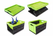 Insta Crate Collapsible Car Storage Container Green 46 Litre - Free Delivery