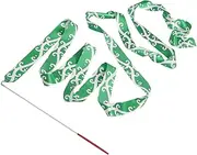 Rhythmic Gymnastics Ribbons Gymnastics Streamer Dance Streamer Colorful Gymnastics Ribbon Dancing Ribbons Performing Colored Streamer Ribbon Rod Portable Fitness Silk Cloth Props