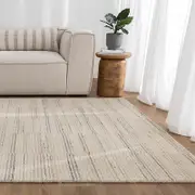 Brand Ventures Praia Lines Natural Wool Rug