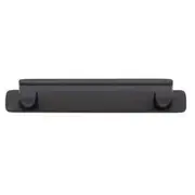 Baltimore Cabinet Pull with Backplate CTC128mm Matt Black