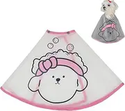 Pet Haircut Cloak,Waterproof Dog Haircut Cloak Cartoon Pattern | Pet Grooming, Hair Salon Supplies, Frosted Clear Cat Pet Cloak, Dog Haircut Jacket for Home