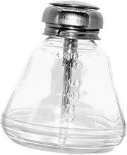 Glass Pump Dispenser Bottle Press Bottle with Lid Clear Empty Refillable Bottle for Nail Polish Remover Production Lines Home