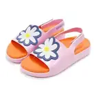 Mini Melissa Toddler's Cloud with Fabula Illustrated Vegan Slide Sandals