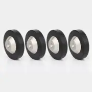 4PCS 39x13mm Stainless Graphite Speaker Isolation Spike Feet Mat Floor Base Pad