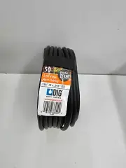 DIG B38 1/4" x 50' Vinyl Micro Tube Black Drip Line Hose