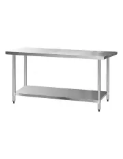 [Cefito] Commercial Stainless Steel Kitchen Bench 43 Food Prep Table 1829x76mm Silver