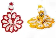 A & S VENTURES Laddu Gopal Idol/Bal Gopal 1Piece with Woolen Dress Set of 2 for Winter Size 0