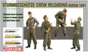 Dragon Models Sturmgeschϋtze Crew Reloading (Russia 1941) 1/35 Scale Military Mo