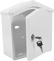 Mipcase 1 Set Box Lockable Plastic Dairy Case Wall Mounted Milk Box for Home Use Versatile and Durable Milk Holder with Safe Lock Design for Outdoor Hanging and Mail