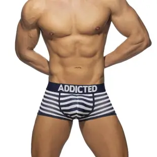 【ADDICTED】ES Addicted 時尚水手型男運動四角內褲 藍帶AD965(健身/男內褲/ES/CK/品牌/四角褲/品味男)