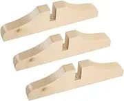 DINHEAROM 3Pcs Divider Stand Stable Divider Bases for Efficient Space Partitioning Screen Feet Support Brackets for Home Office Privacy Natural Color