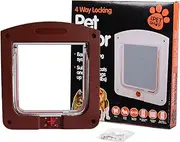 Cat Interior Door,Weatherproof Corner Cat Door - Reusable Kitten Gate, Adjustable Puppy Barriers for Apartment, House, Bedroom