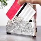 Stainless Steel Napkin Holder Napkin Rack Serviette Holder Organizer Table De*AU