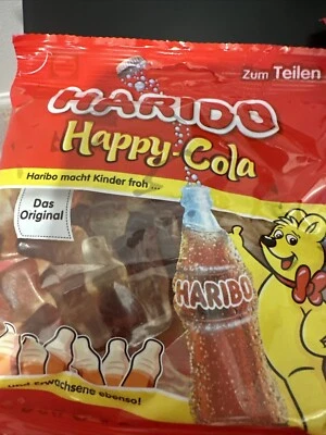 4x bags Haribo Happy Cola sour gummy candy TRACKED SHIPPING ✈