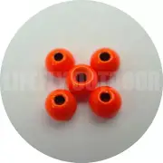 Pick Size / 100 Tungsten Beads, Countersunk, Fly Tying, Fishing / FL.Orange