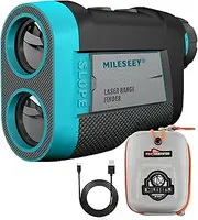 Golf Rangefinder,MiLESEEY Range Finder Golfing with Slope Switch for Man, Fast Flag Lock with Vibration,Magnetic Tech Style and External LCD Display Style