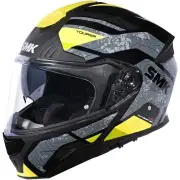 Gullwing Navigator Grey Yellow Flip Up Helmet