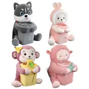 Animal Car Tissue Holder Garbage Bin 2 In 1 Tissue Storage Box Animal Car Decor