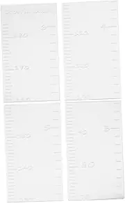 COMNESTBI Growth Chart Sticker Decal Ruler Measuring Adhesive Removable Height Nursery Scale Decoration Trendy Room Decor Lovely Room Decor Silver Acrylic
