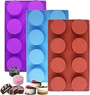 TAIMLER Mother's Day Baking Kit | 3-Pack Oreo Chocolate Moulds for DIY Gifts 8-Cavity Silicone Moulds with Quick-Release - Non-Toxic Cake/Soap/Jelly Molds -40°C to 230°C - Perfect Mum Gift