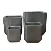 SA NEW Modstone Grayson Square Plant Pot X-Large Black