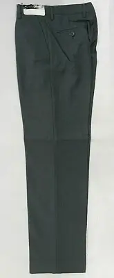 Boys David Oliver Gray Flat Front Dress Pants Sizes 16 - 22