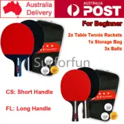 Professional Table Tennis Racket With 3 Balls Ping Pong Paddle Bat For Beginners