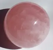 Rose Quartz Sphere Pink Quartz CRYSTAL BALL Reiki Madagascar 3 in 77mm 654g