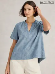 White Stuff Blue Teakie Stripe Top (H27559) | $127