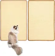 ZFLYCANP 2 Pcs Cat Scratch, Sisal Cat Scratching Pad for Fixing on Sofa and Table Leg, Cat Scratcher Mat for Protecting Sofa and Carpet