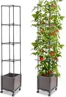 Raised Garden Bed Planter Box with Trellis, 62.2" Self-Watering Tomato Plante...