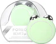 FOREO Bear 2 go - Travel-Friendly Toning Microcurrent Facial Device - for Fine Lines & Wrinkles - Anti Aging - Face Sculpting - Instant Full Face Lift - Firm & Contour - Compact Skin Care - Pistachio
