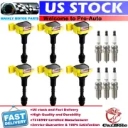 6PCS Ignition Coil & Spark Plug For Nissan Altima Maxima Quest Murano 3.5L UF349