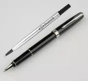 Parker Ink Pen Sonnet Rollerbal Pen Refills Bright Black Silver Clip 0.5mm Fine