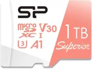 Silicon Power 1TB microSDXC UHS-I Card with Adapter, Up to 100MB/s Read, A1