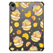 iPad mini (6th gen) iPad Impact Case Cute Corgi in the Lemon Macaron with Tangerine Banana Pine Apple Orange - Kawaii Puppy Dog with Sweet Dessert Foods & Fruit