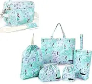 COLORFUL CANDY STYLE NU500600 Disney School Entrance School Entrance 6-Piece Set, Lesson Bag, Shoe Case, Drawstring Bag, Gymnastics Clothing Bag, Lunch Bag, Cup Bag, Small Items, Kindergarten Bag,