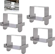 4 Pcs Leaf Spring Clamp Kit, Leaf Springs up to 3” Wide, Lock Leaf Spring Together for Vehicles Stabilizing Control