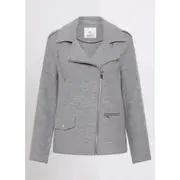 Morgan Felted Wool Biker Jacket