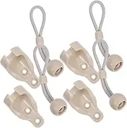 NUOBESTY 4Set Outdoor Windproof Bungee Cord Lock Durable Spring Cord for Window Shades Blinds Easy Installation Versatile Use for Camping Outdoor Activities