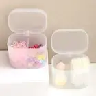 Dustproof Cotton Swabs Organizer Transparent Cotton Stick Storage Box Desktop