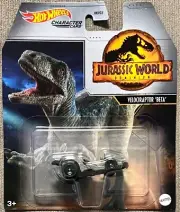 Hot Wheels 2022 Character Cars Jurassic World Velociraptor "Beta" #HNP22 1:64