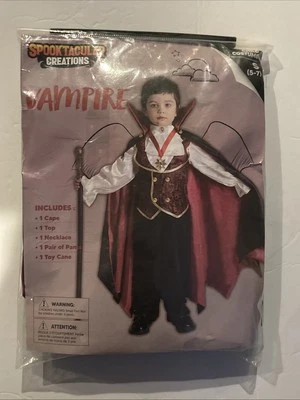 Spooktacular Creations Vampire Halloween Kids Costume Small 5-7 Trick or Treat