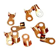 TDR 100pcs 30A Terminal Crimp Joint Lugs Wire Cable Connector for Motorcycle Batteries